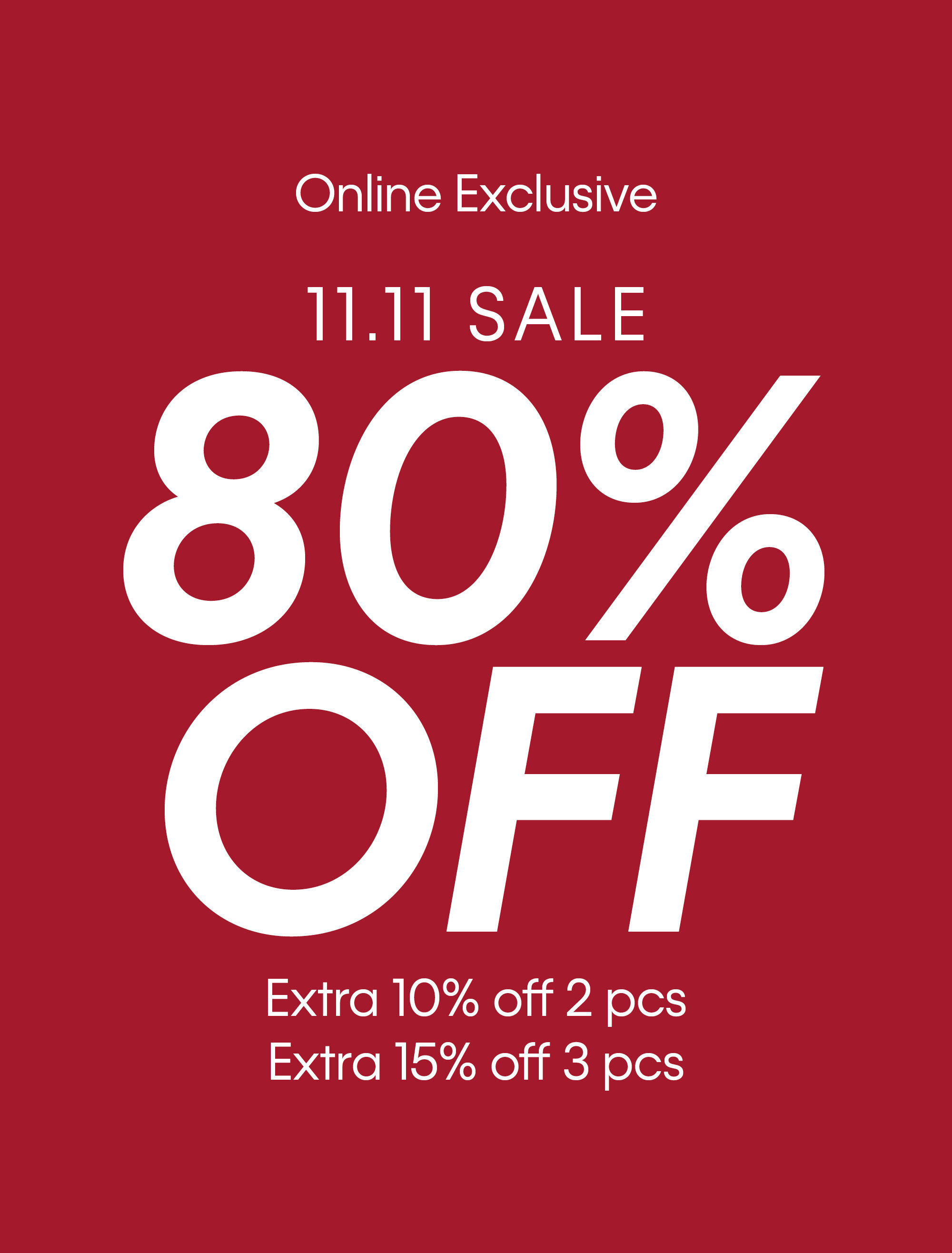 Calvin Klein 11.11 Sale up to 80% Off